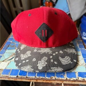 Red and Black Kids Cap